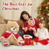 MaoGoLan Christmas Teddy Bear Stuffed Animal Santa Claus Snowman Elk Stuffed Soft Plush Toys, 24 5