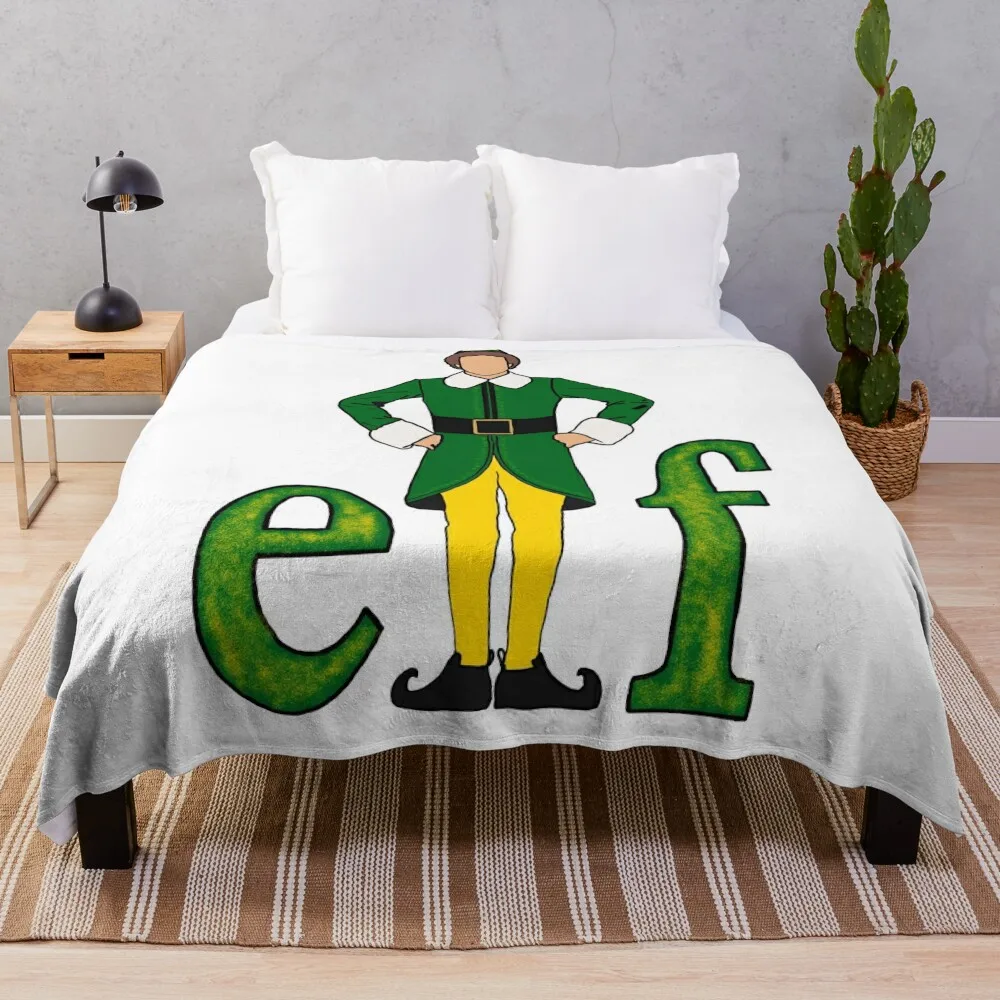 

Buddy the elf Throw Blanket Personalized Gift Sofa Quilt