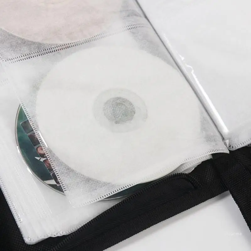 80Pcs DVD 디스크 핸드백 DVD 보관 케이스-CD/DVD 주최자 가방 AntiScratch Dropship
