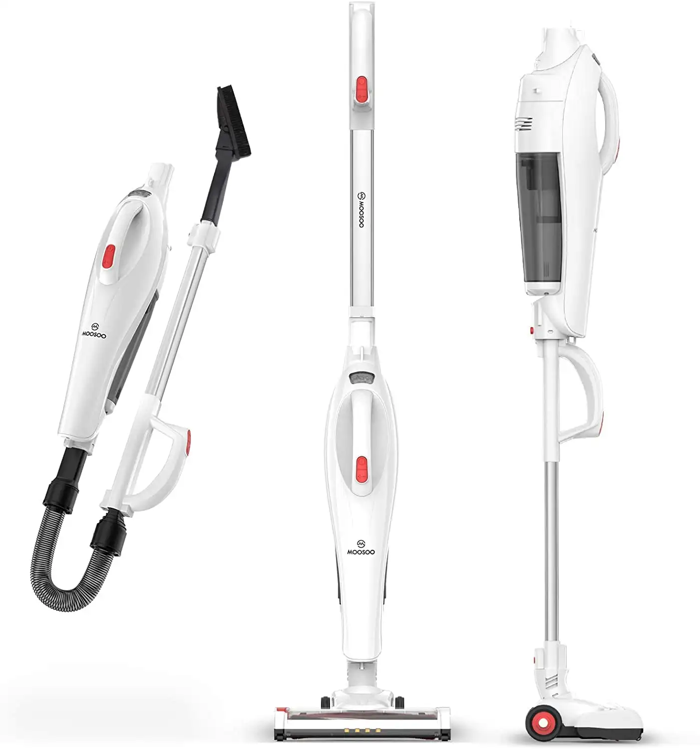 

MOOSOO 2-in-1 Lightweight Cordless Stick Vacuum