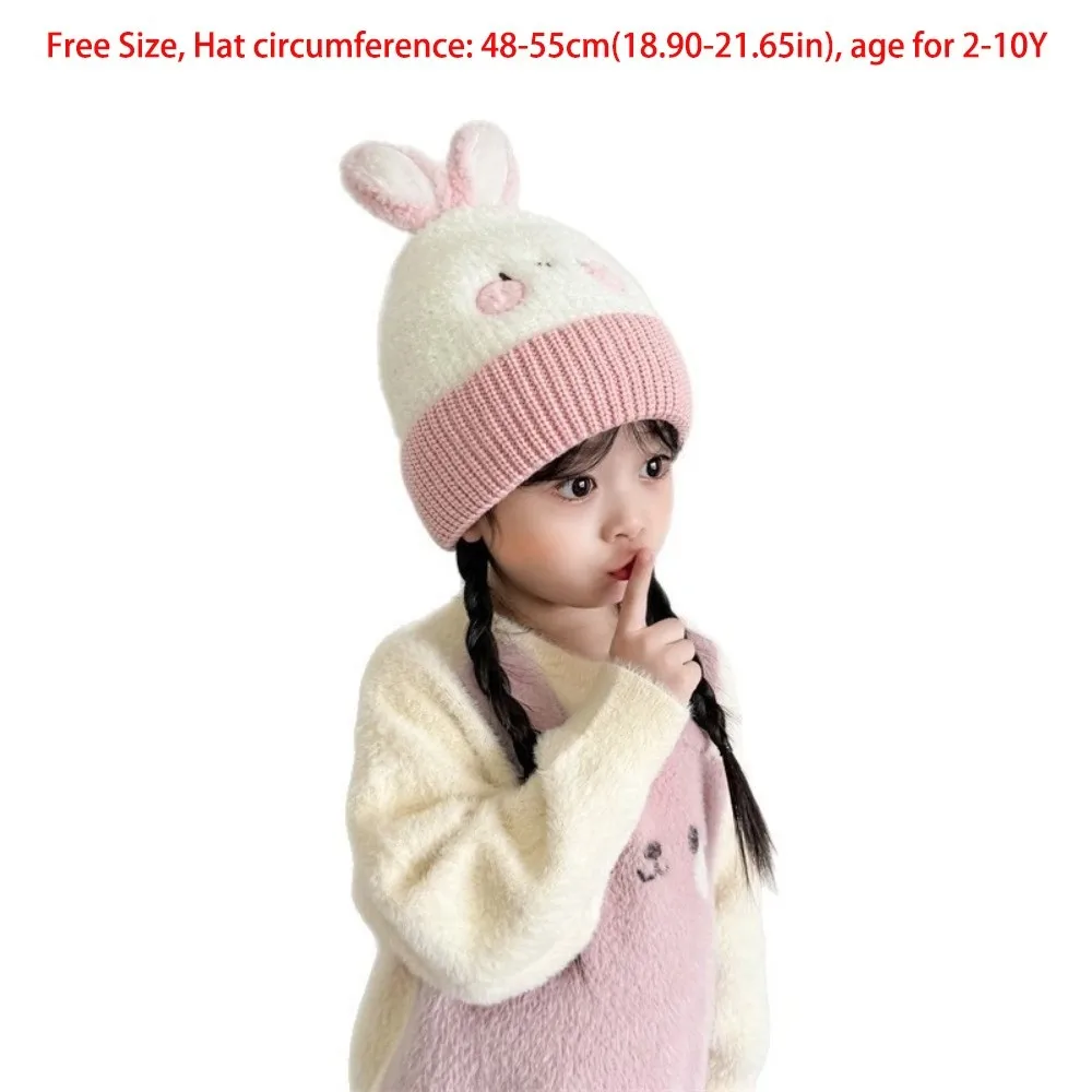 Winter Warm Knitted Polyester Hat for Kids