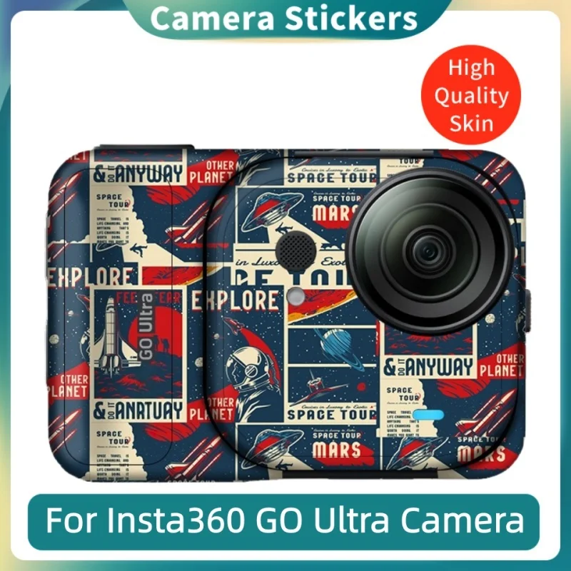 인스타360 GO 울트라 액션 카메라 스티커용 데칼 스킨, 인스타 360 GO 울트라 보호용 스킨 커버