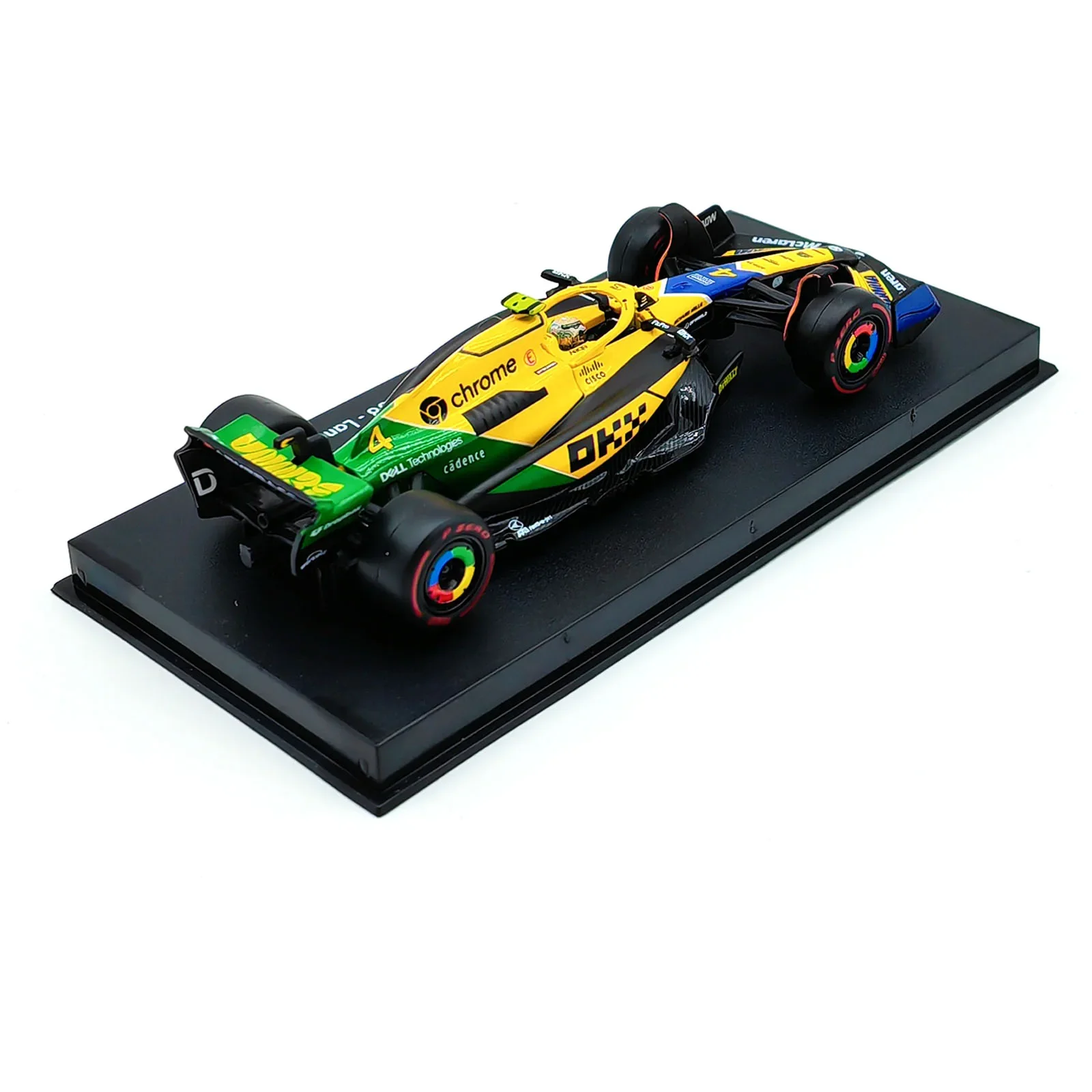 Bburago 1:43 2024 F1 Mclaren MCL38 Monaco Grand Prix Alloy Car Miniature Diecast Model #4 Lando Norris #81 Oscar Piastri Toy 4
