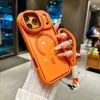 أضعاف الزجاج عدسة حامل المغناطيسي شفافة آيفون 16 15 14 13 12 11 برو ماكس ل Magsafe شريط للرسغ غطاء مقاوم للصدمات