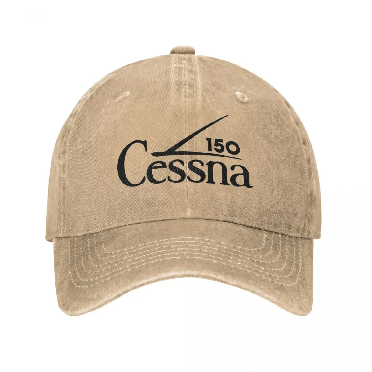 Cessna 150 Series Logo Washed Baseball Cap American Aircraft Trucker Hat Summer Female Male Outdoor Sport Sunscreen Snapback Cap 2