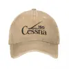 Cessna 150 Series Logo Washed Baseball Cap American Aircraft Trucker Hat Summer Female Male Outdoor Sport Sunscreen Snapback Cap 2