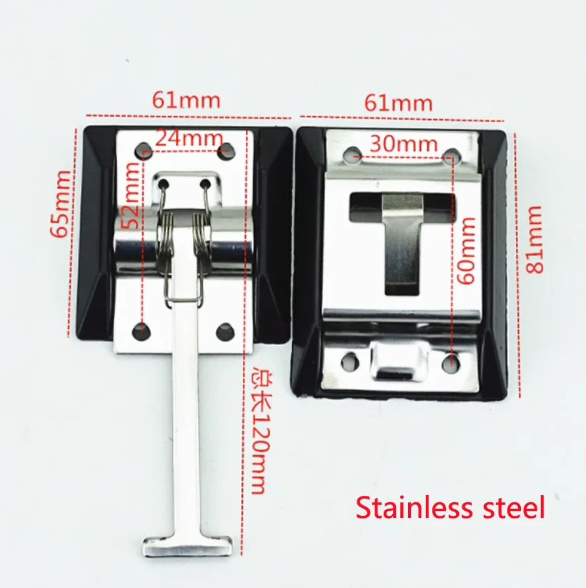 Metal T-Style Entry Door Catch Holder 1PC for RV Camper Trailer Supplies (Stainless Steel 304 / Carbon Steel With Zinc Coating ) rv door retainer kit
