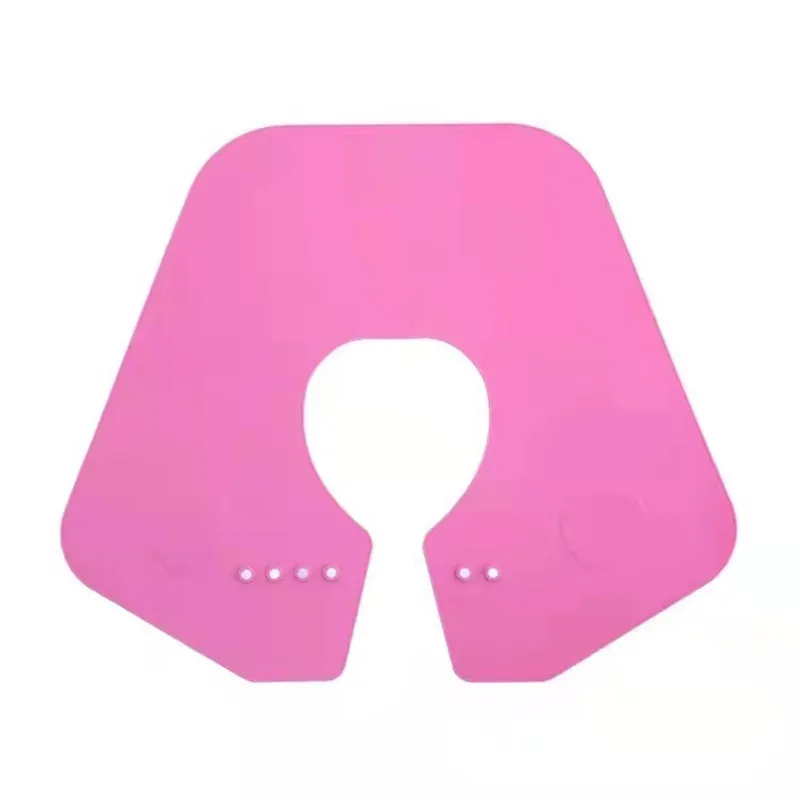 Tintura de Cabelo Capa à Prova Corte de Cabelo Profissional Corte Perming Collar Dwaterproof Água Silicone Pescoço Escudo Xale 7 Online shopping