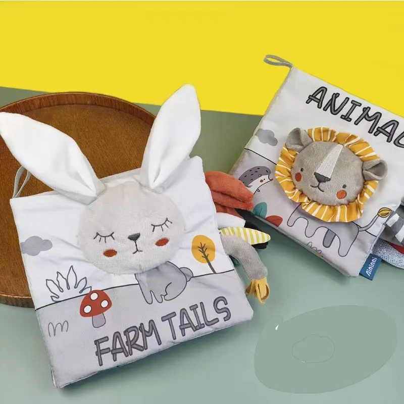 Baby Cloth Book Toys Animals Soft Learning Educational Toys For