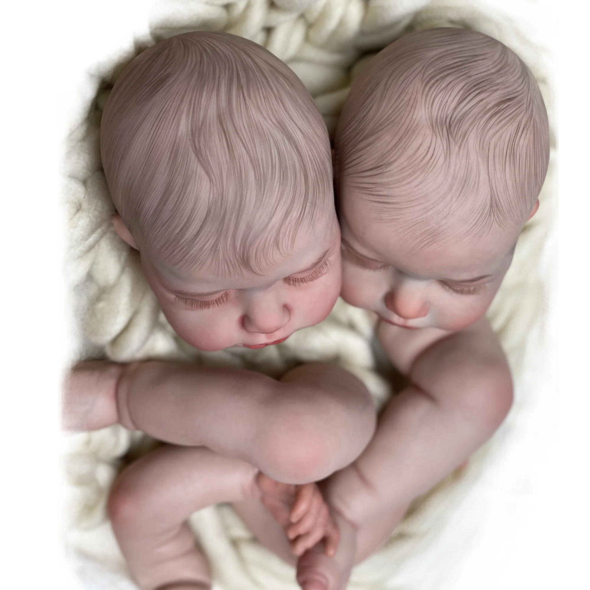 50CM Loulou Bebê Reborn Doll Kits Genesis Artist Paint Sleeping Reborn Baby Unassembled Doll Kit Toy Kit Bebé Reborn