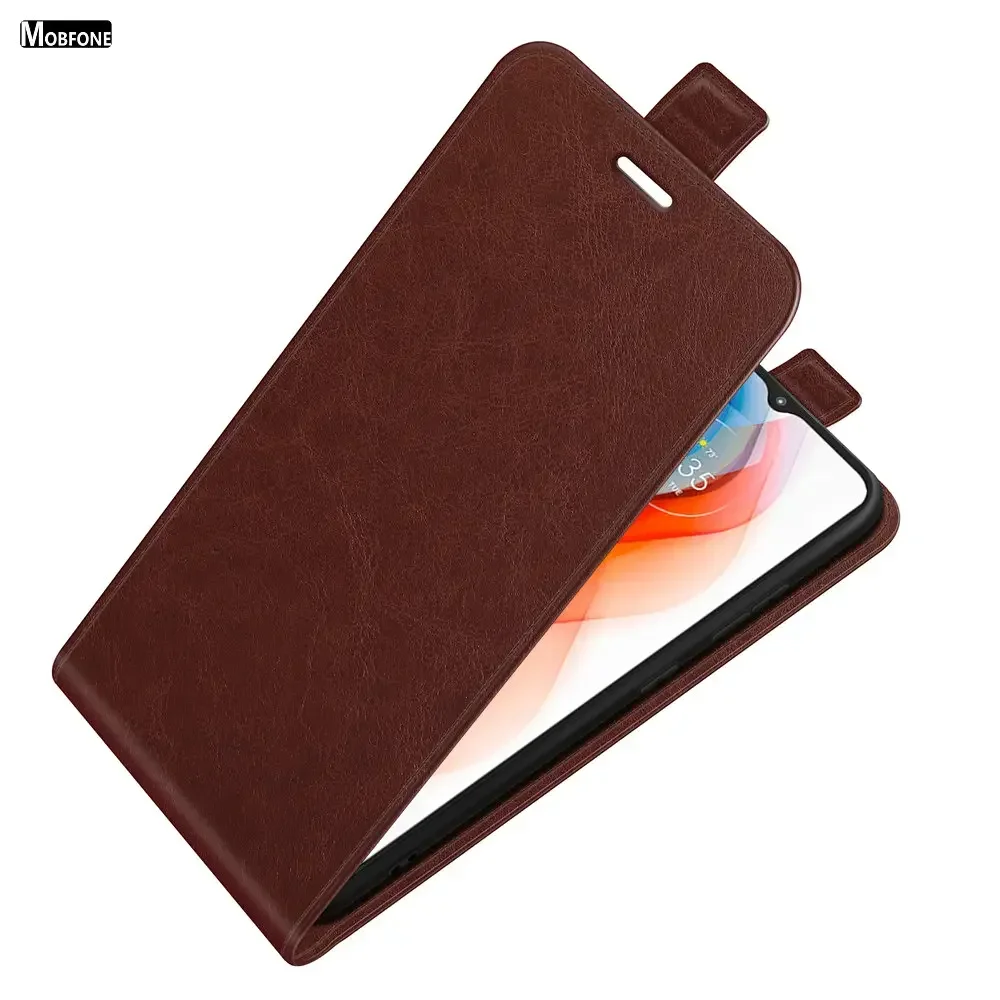 Custodia Portafoglio In Pelle PU Per Xiaomi Poco M4 Pro 4G, Flip Cover Con Slot Per Carte E Supporto, Magnete, Colore Marrone - 4