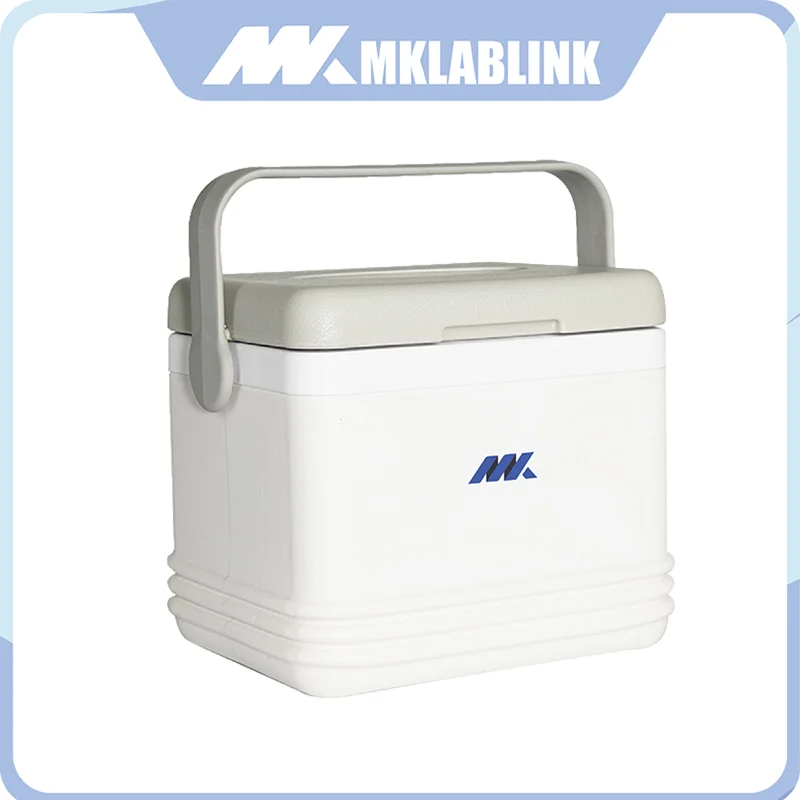 MKLABLINK Laboratory Portable Refrigerator 8L standard 4 Ice Packs Medical cooler box