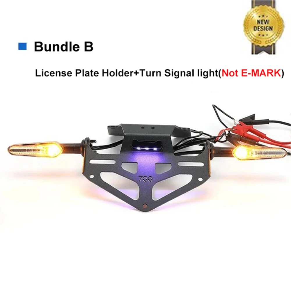 Support De Plaque Et éliminateur De Garde-boue Pour Yamaha XJ6N XJ6 - Avec éclairage LED, Acier 3mm, 2009-2017