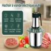 Stainless Steel Meat Grinder Food Crusher Vegetable Slicer Chopper 3