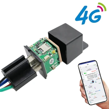 Localizzatore GPS 4G LTE per Auto con APP Gratuita, Tracciamento in Tempo Reale, Rilevamento ACC, Blocco Remoto Olio e Alimentazione per Camion, Moto e Gestione Flotte