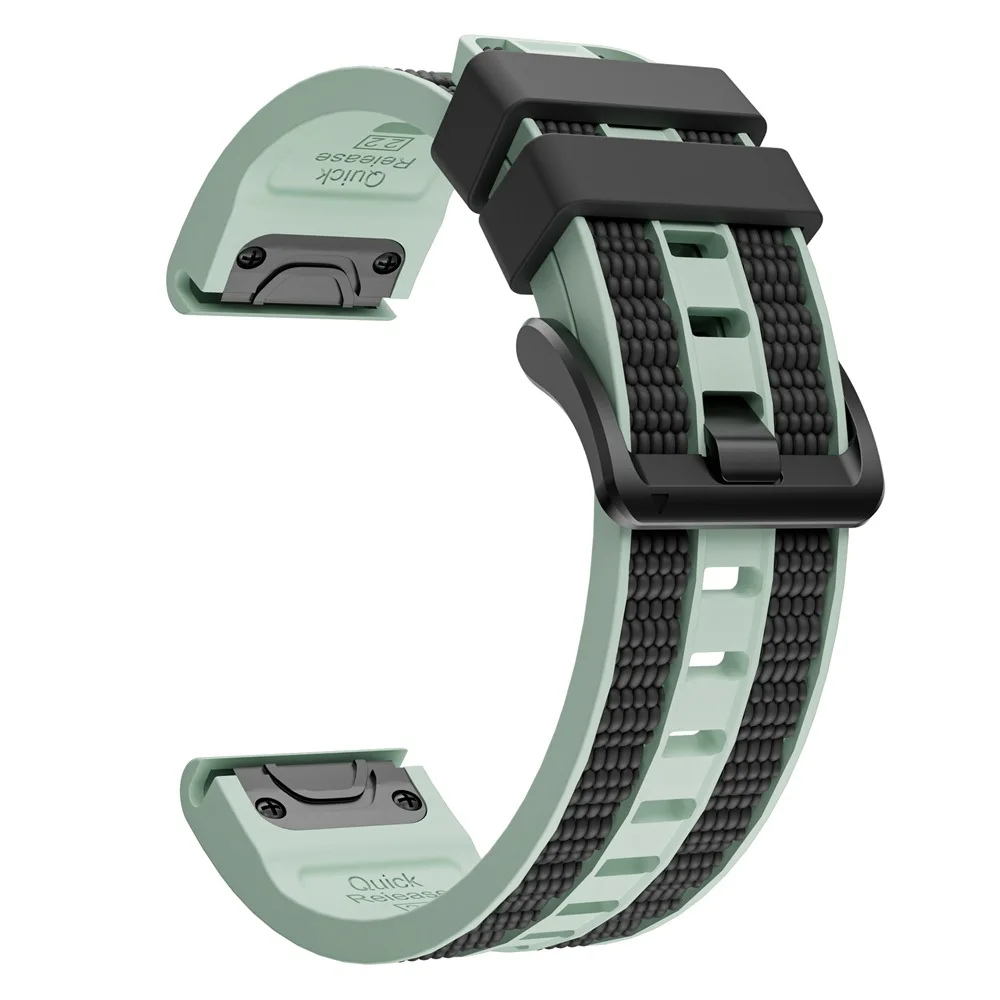 Silicone QuickFit Watch Band - 26mm/22mm Strap for Garmin Fenix & Epix Pro
