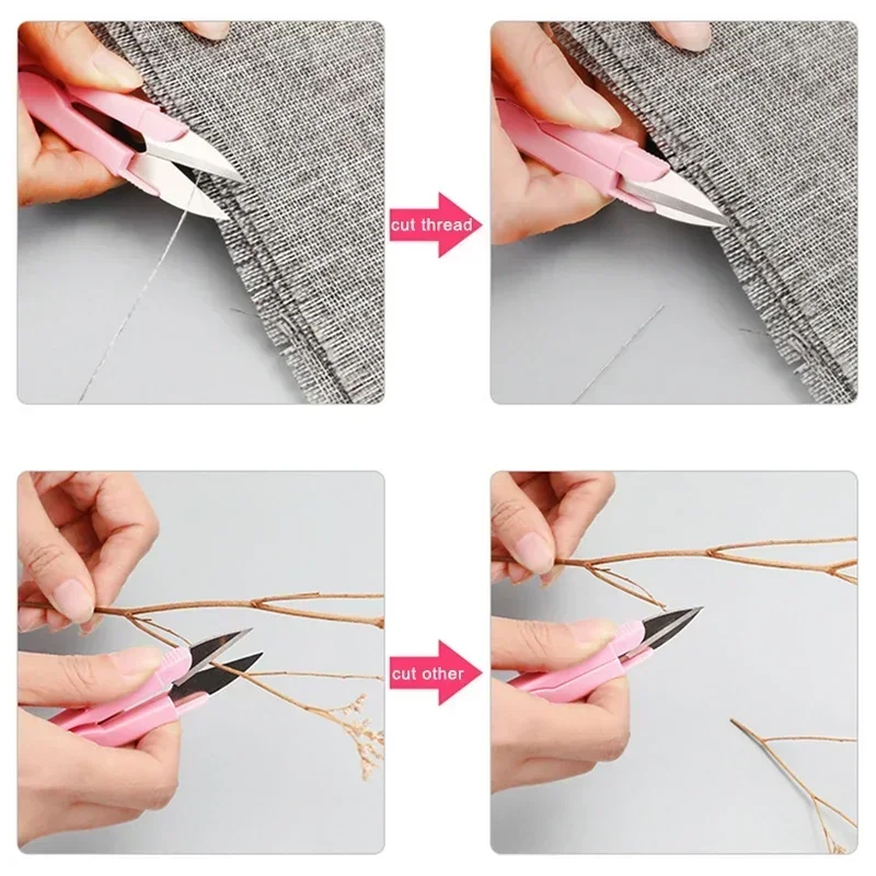 Embroidery Cross-stitch Thread Scissors Sewing 1pcs U Shape Scissors Cutter Yarn Tailor Scissors Fabric Sewing Accessories