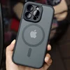 Magnetic Luxury Matte Translucent Armor Shockproof Case For iPhone 16 15 14 13 12 11 Pro Max For Magsafe Wireless Charge Cover 4