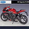 WELLY 1:12 MV Agusta F3 RR Alloy Race Motorcycle Model Diecast Metal Street Motorcycle Model Simulation Collection Kids Toy Gift 5
