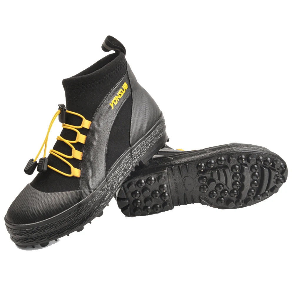 Fly Fishing Shoes New Upstream Boots Rubber Sole With Nails Professional Fishing Waders Climbing Hiking Skid-proof Shoes