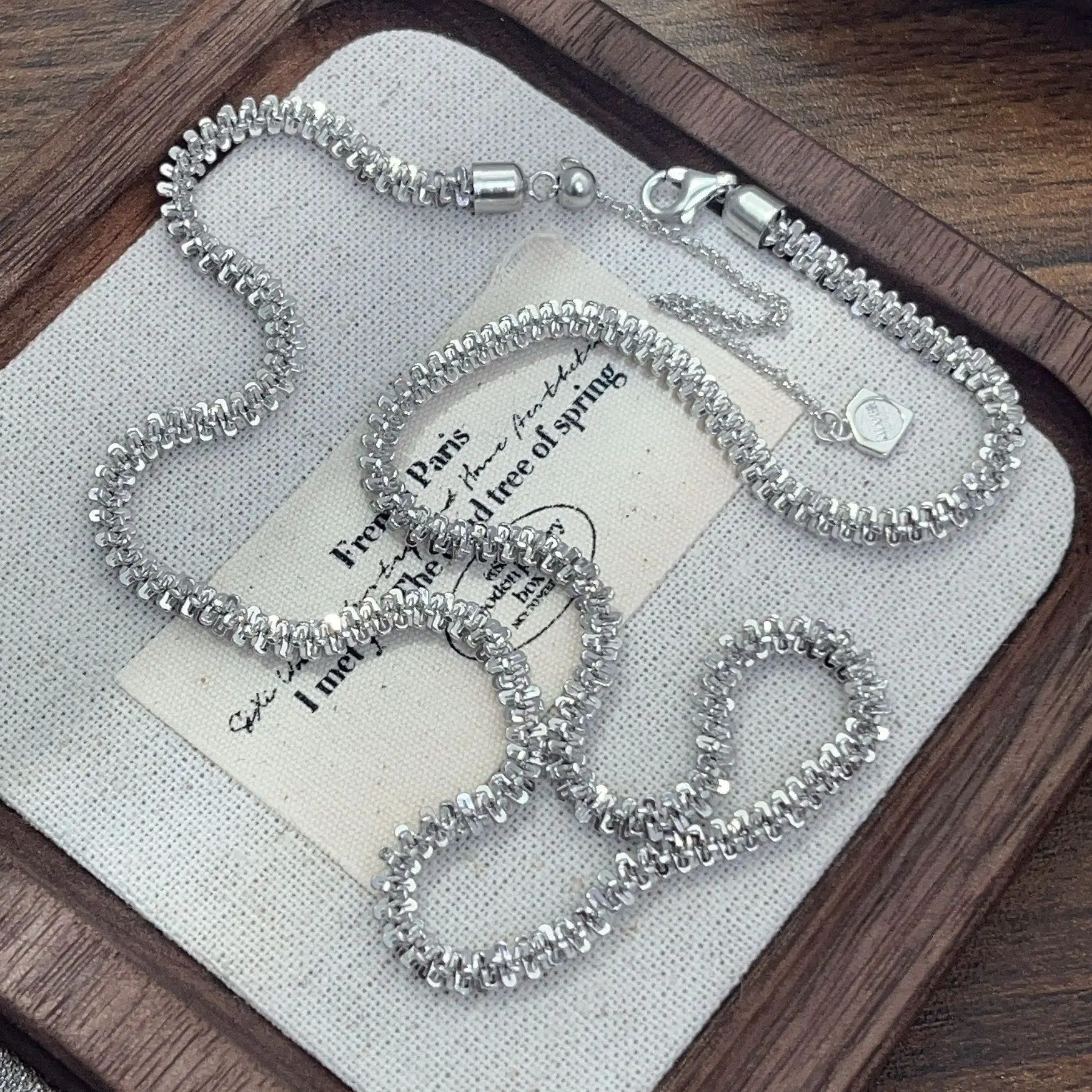 BPOYB S925 Pure Sterling Silver Starry Sparkling Necklace Collarbone Handmade Snake Pendant Chain Fashion Luxury High Quality