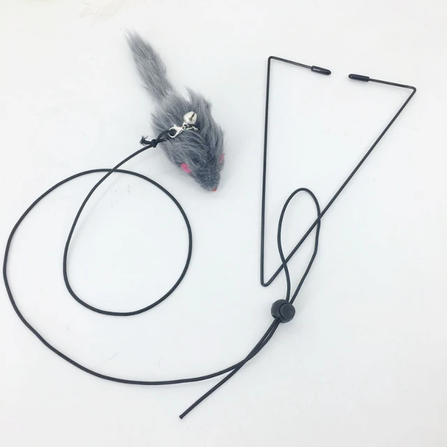 Interactive Cat Toy Cats Mouse Toys Hanging Door Retractable plaything Funny Self-hey kitten Scratch Rope Mouse Toy Pet Products 4