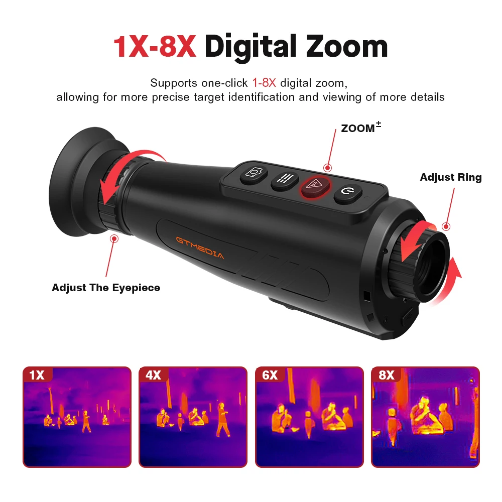 GTMEDIA Ai15 Thermal Imaging Monocular Handheld IR Night Vision