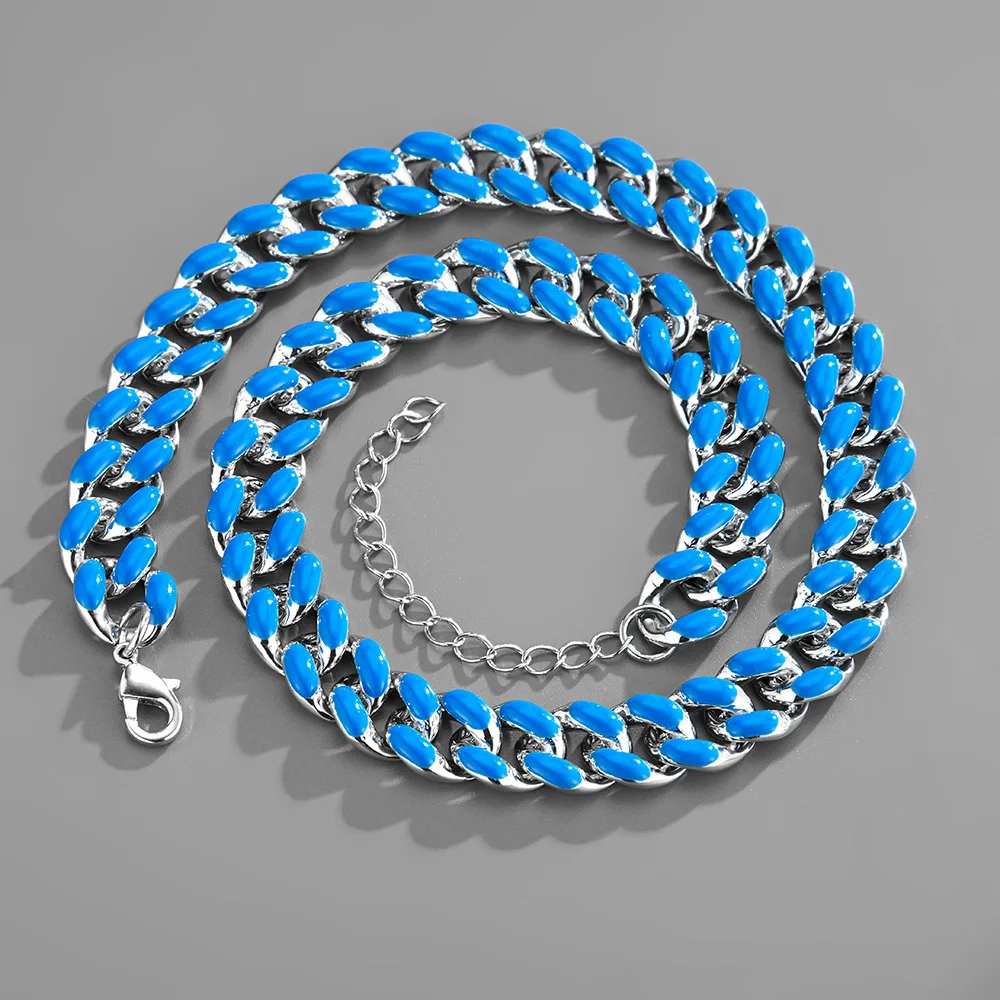 

Ожерелье унисекс из кубинской цепи в стиле хип-хоп