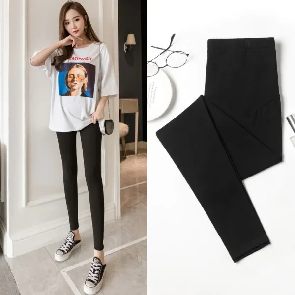Summer Maternity Pants Size   Loose for Pregnant Women   Spring Pregnancy Clothes Blend Side Trousers 2
