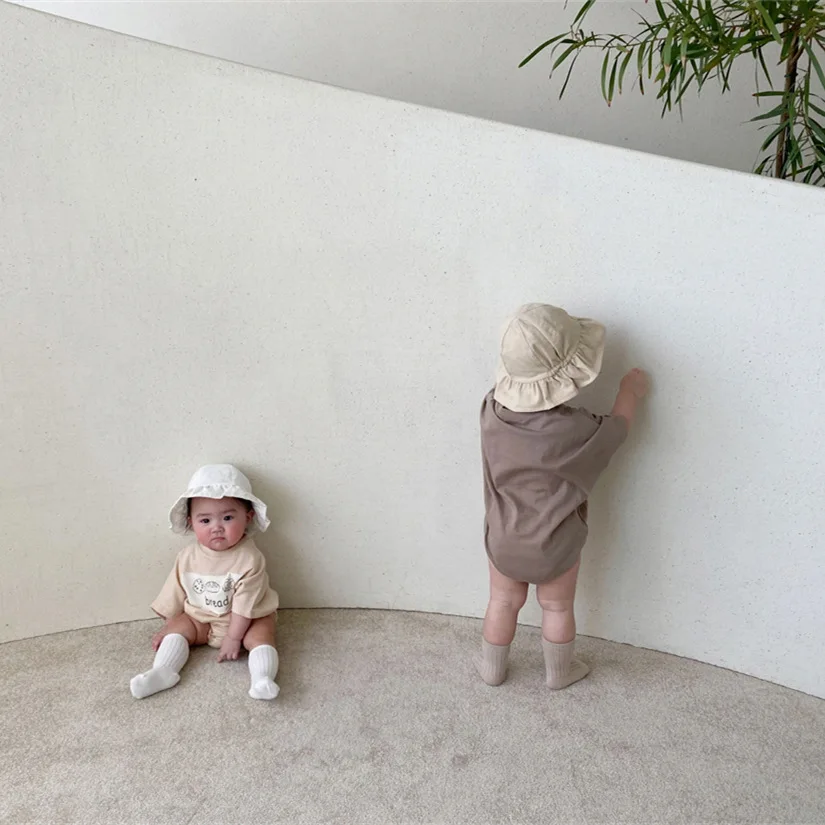 2025 Summer New Baby Short Sleeve Bodysuit Cute Bread Print Infant Clothes Newborn Toddler Boy Girl Loose Casual Jumpsuit 3 2025 Summer New Baby Short Sleeve Bodysuit Cute Bread Print Infant Clothes Newborn Toddler Boy Girl Loose Casual Jumpsuit - Image 3