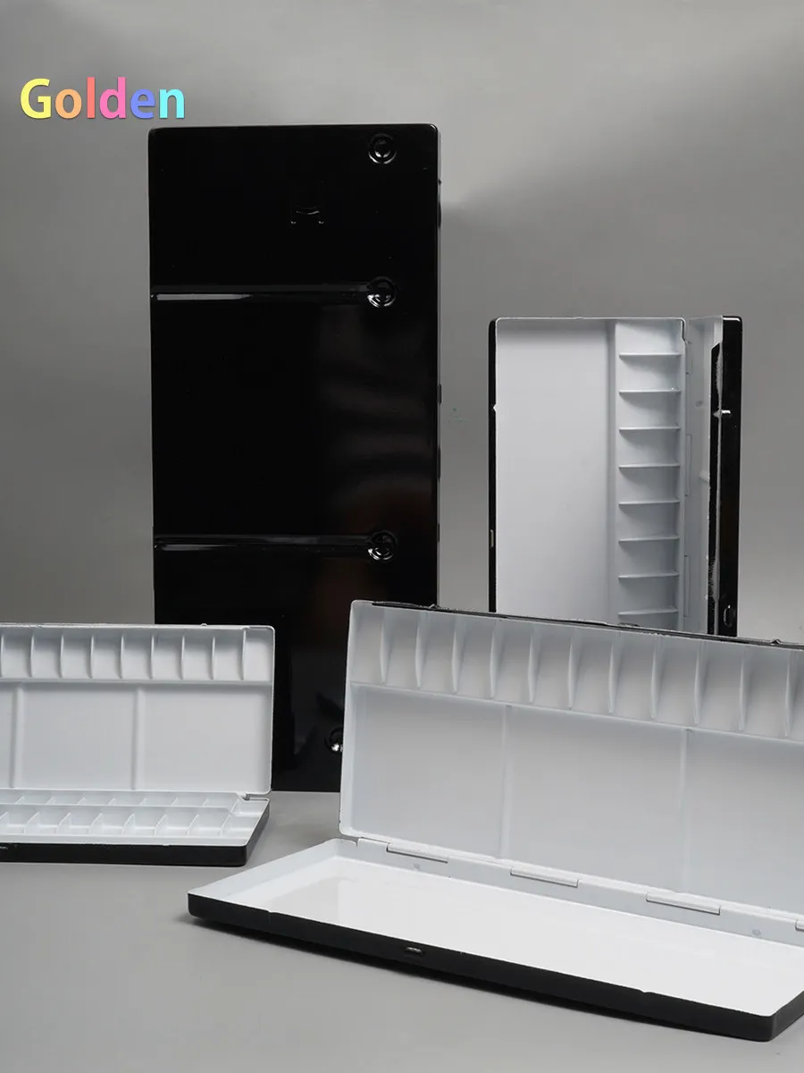 홀바인 알루미늄 수채화 팔레트 - 예술가와 취미가 있는 사람들을 위한 13/26/30/35/39 웰이 있는 다용도 페인팅 트레이