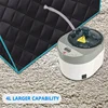 Full Body Home Steam Sauna Set 4L Large Steam Pot One Person Sauna Spa with Time Temperature Remote Control Detox Therapy 4