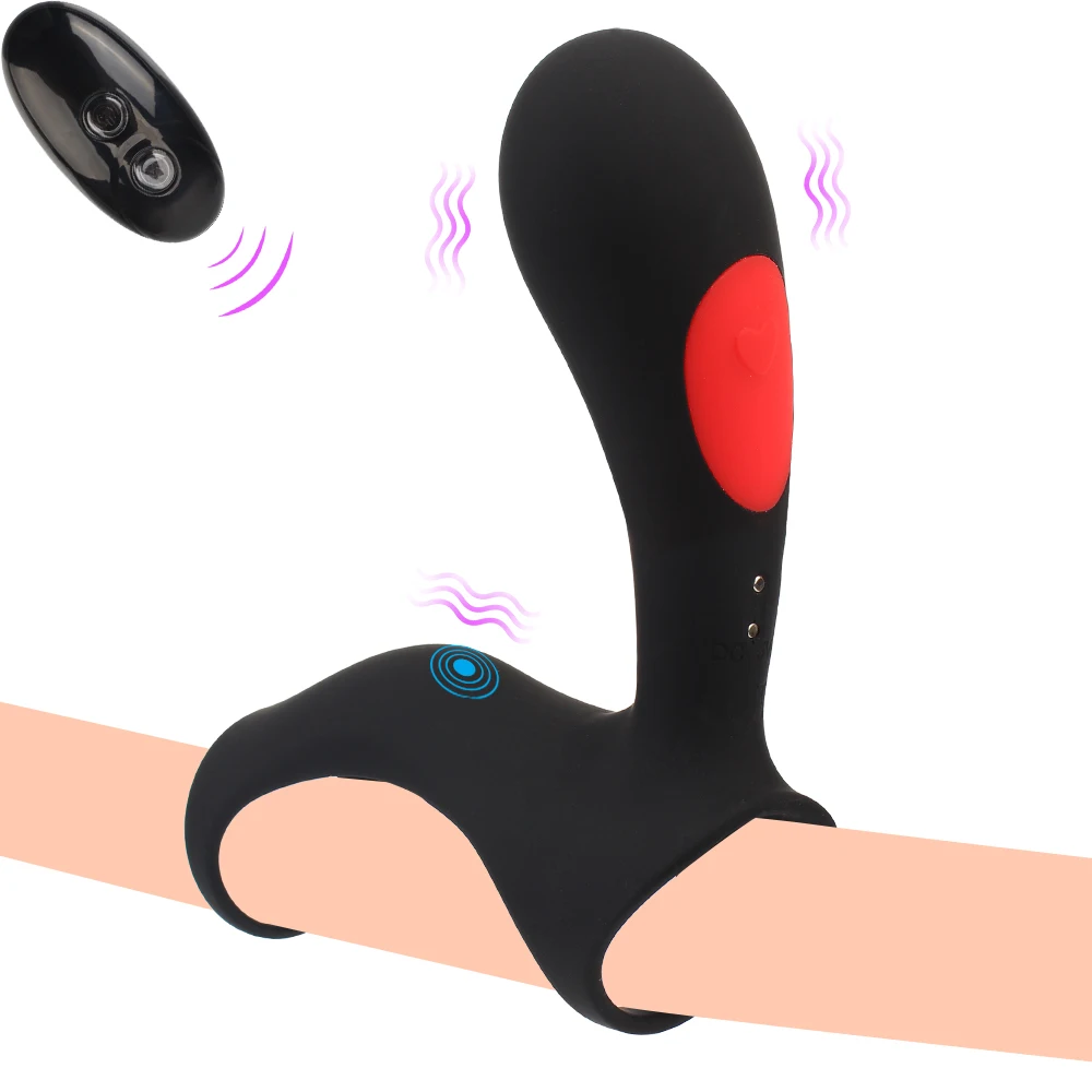 

Clitoris Stimulation Remote Control Silicone Male Delay Ejaculation Vibrating Cock Ring Penis Vibrator Sex Toys For Men Couple