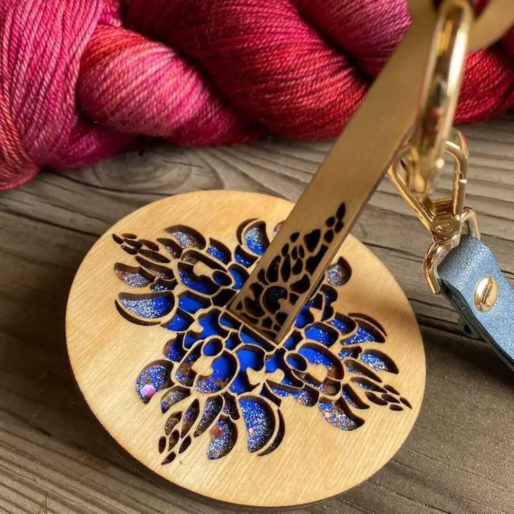 휴대용 목재 손목 원사 거치대, 원사 보관 뜨게 도구, 뜨게 크로셰 용품, 원사 정리함