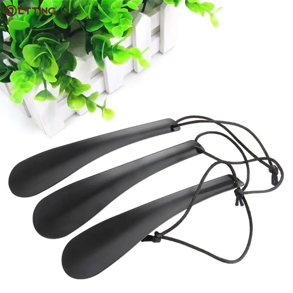 1pcs Shoe Horns Professional Black Plastick Shoe Horn Spoon Shape