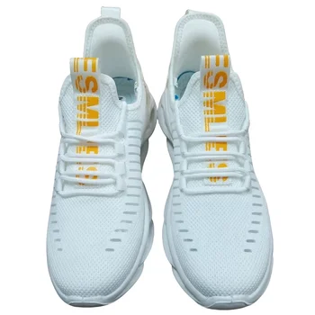 أحذية رجالية محبوكة قابلة للتنفس، أحذية رياضية ناعمة ماصة للصدمات، أحذية ركض للزوجين، أحذية رياضية للتنس 3