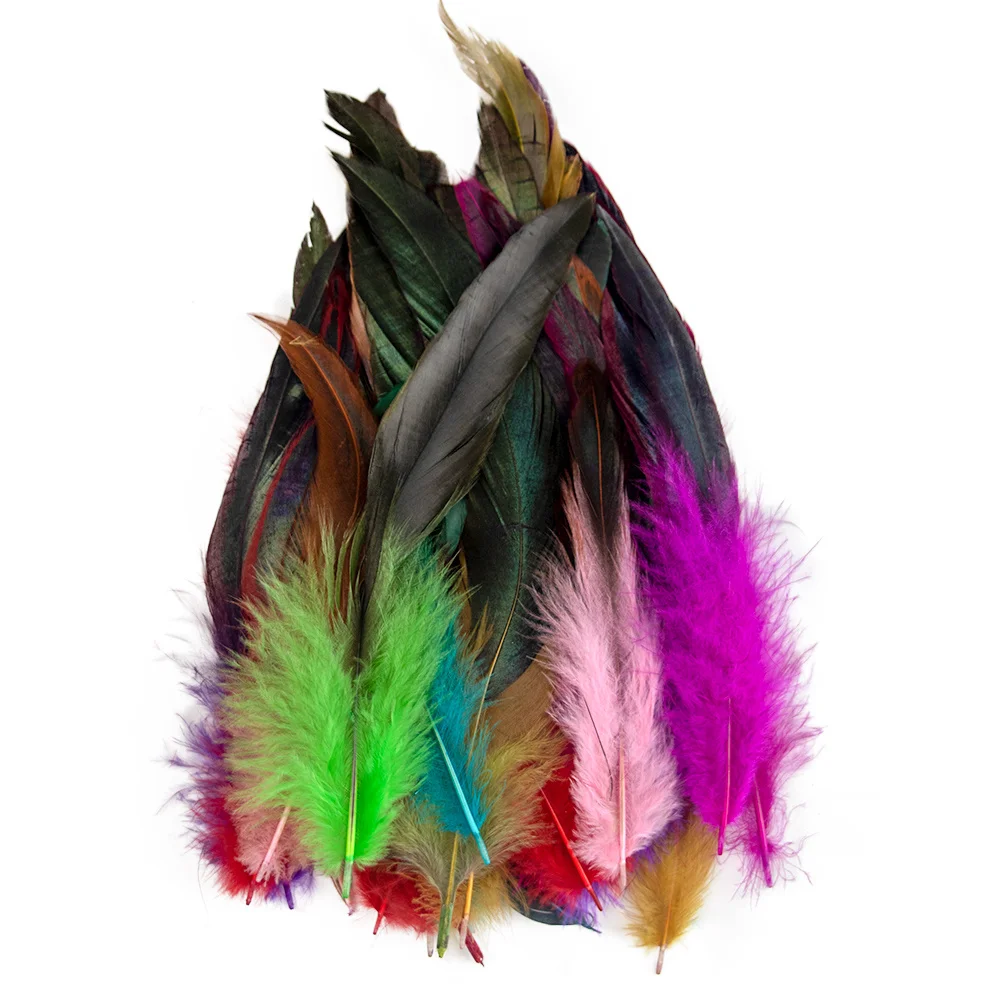 Natural Pheasant Feather Craft Set - 50PCS Decorative Plumes for DIY and Jewelry Projects