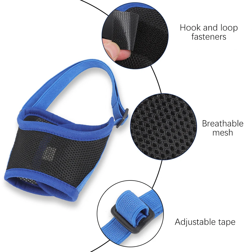Dog Muzzle Adjustable Mesh 2