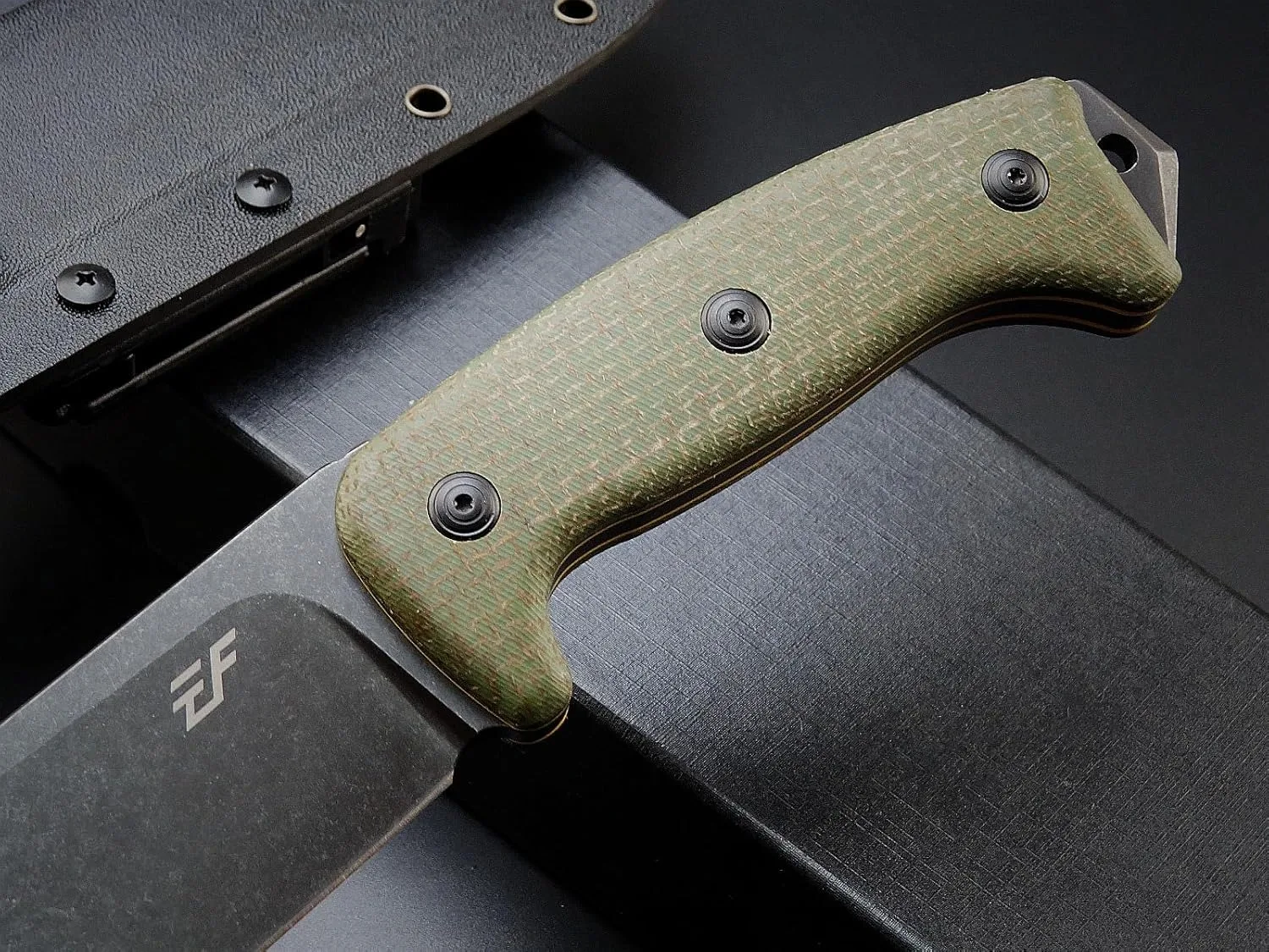 Eafengrow EF148 Fixed Blade Knife Micarta Handle AUS-10 Steel Blade Full Tang EDC Straight Knife for Outdoors Camping Bushcraft 5