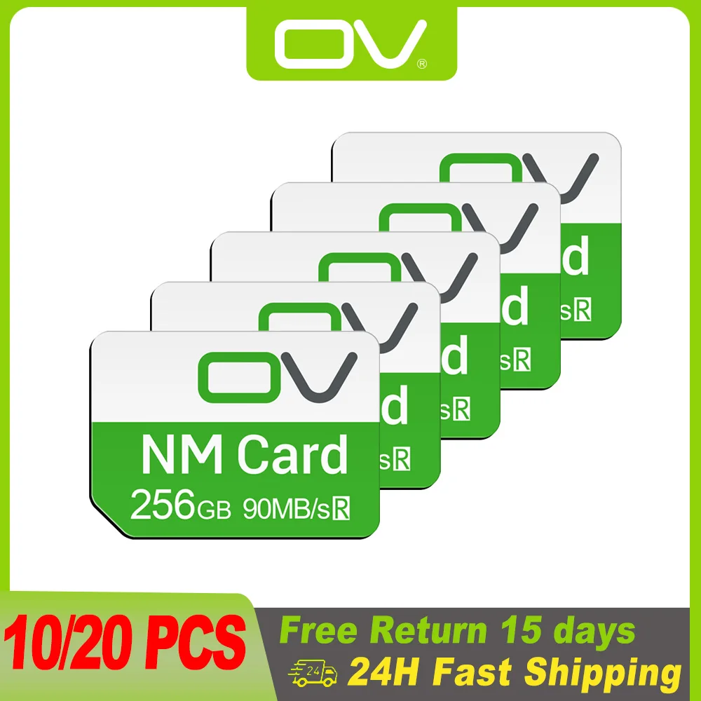 

Wholesale 10 20 Pieces NM Card 128GB 64GB 256GB Nano Memory Memoria Micro SD Card for Huawei Phone P30 P40 Mate 20 50 Pro Lite