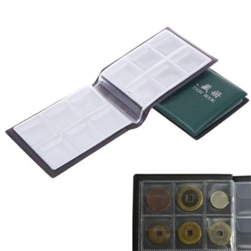 Book Coin Album Holder Pockets 35*40mm Openings Collection Storage Collecting Penny Container Hot New Portable coins collection album,coin collection album