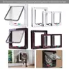 Cat Door Flap Extra Large 11x 9.8in 4 Way Locking Security Flap Door Weatherproof Pet Door Kit for Dog Cat Kitten Puppy Safety 6