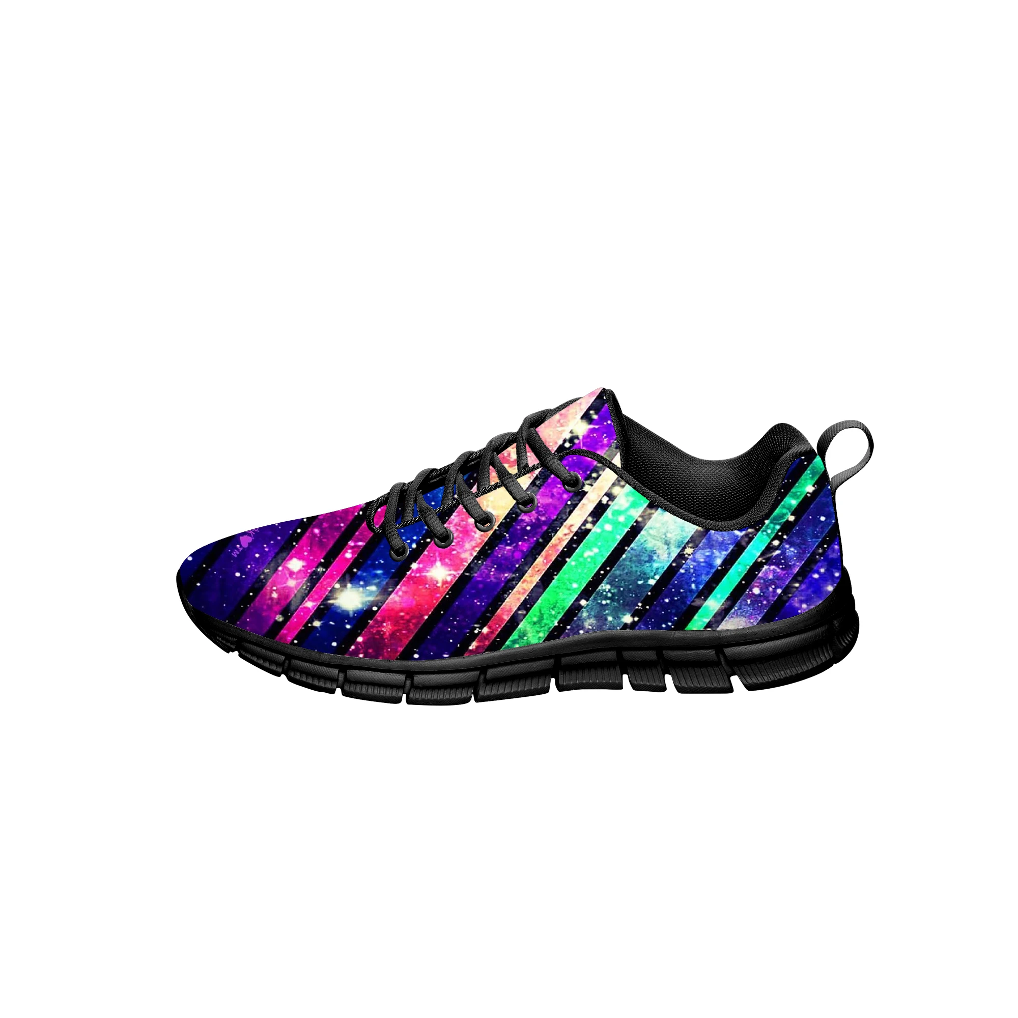 

Rainbow Glitter Sneakers Mens Womens Teenager Funny Hot Fashion Casual Shoes Canvas Running 3D Printed Shoes Lightweight shoe
