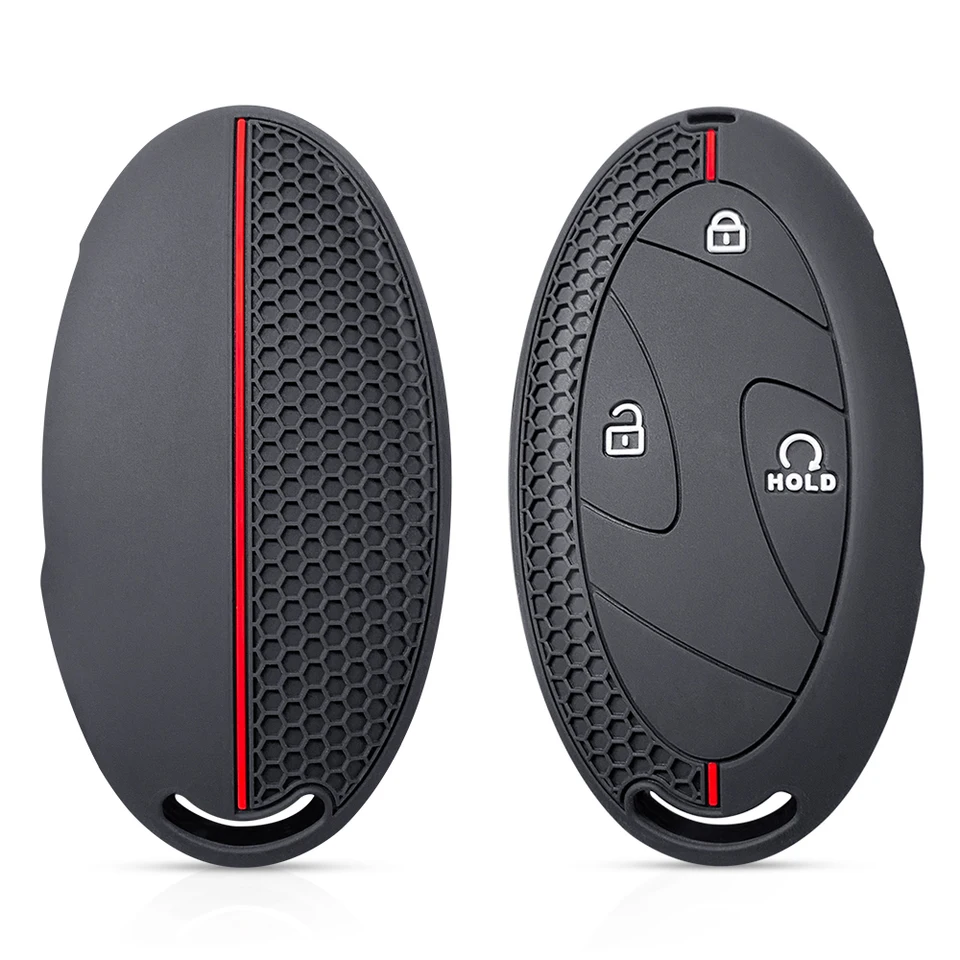 Coque De Clé Voiture Fibre Carbone Métal - Compatible Hyundai Ioniq 5, Tucson, Santa Fe 2024/2025 - 5 Boutons, Avec Bande Lumineuse