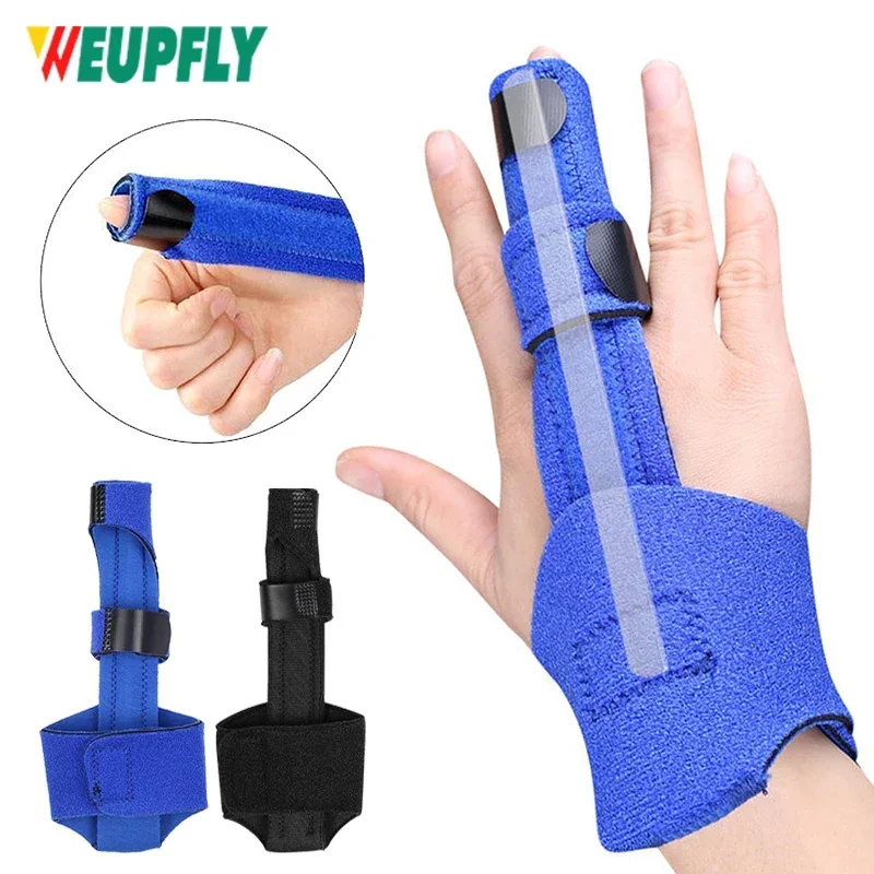 

WEUPFLY 1Pcs Adjustable Finger Fixed Splint Finger Fracture Fixation Brace for Finger Pain Relief Finger Extension Splint