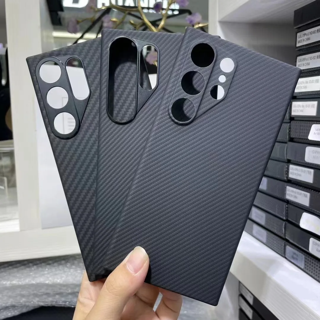 

Ультратонкий чехол из углеродного волокна для Samsung Galaxy S24, жесткий защитный чехол из арамидного волокна для Samsung S24 Plus
