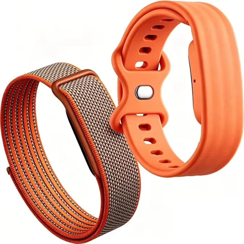 Google Fitbit 에어 스트랩용 나일론 밴드 실리콘 스포츠 내구성 야외용 ..
