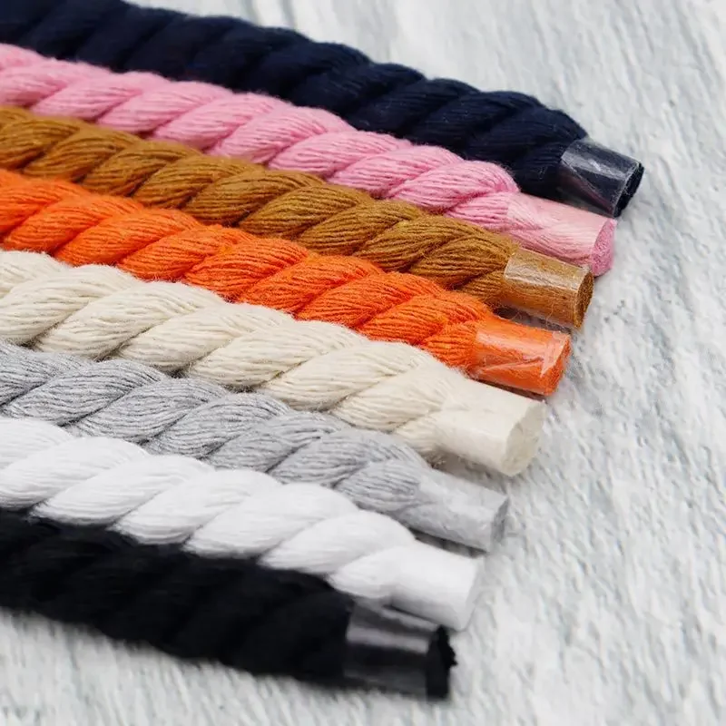 Shoe Laces Shoe Accessories 1Pair Round Shoelaces Cotton Shoelace Running Sneakers Laces 100/120/140/160CM Boots Shoe laces Shoes