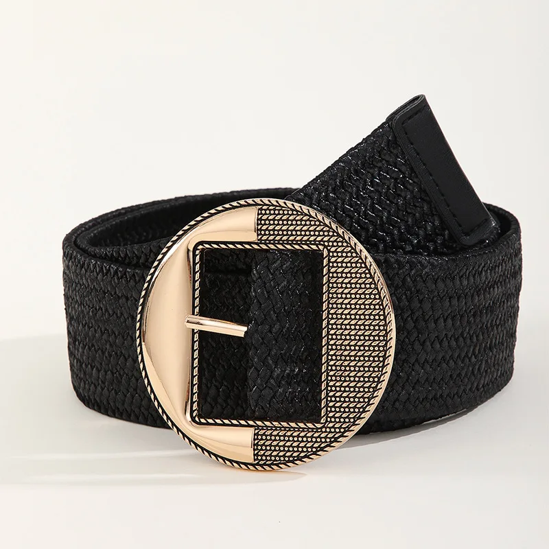 2023-High-Quality-Woven-Ladies-Wide-Belt-Summer-Dress-Shirt-Decorative-Pin-Buckle-Girdle-Belts-for