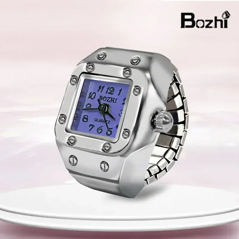ตัวเลือกสินค้า แหวนนาฬิกาดิจิตอล วินเทจปังค์ ยืดหยุ่น ใส่ได้ทุกนิ้ว